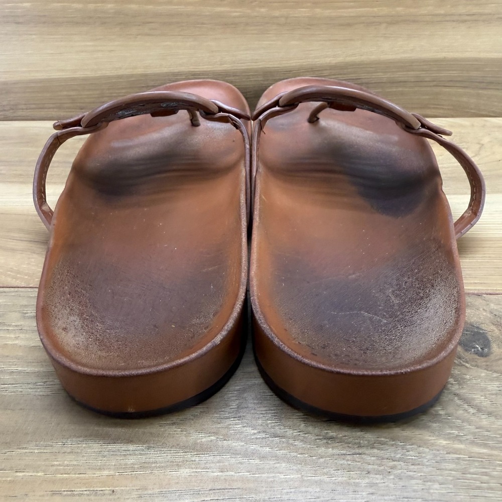 Tory Burch Cloud Miller Tan Sandals Womens 10 Vacation Resort Walking Thong - Picture 7 of 10